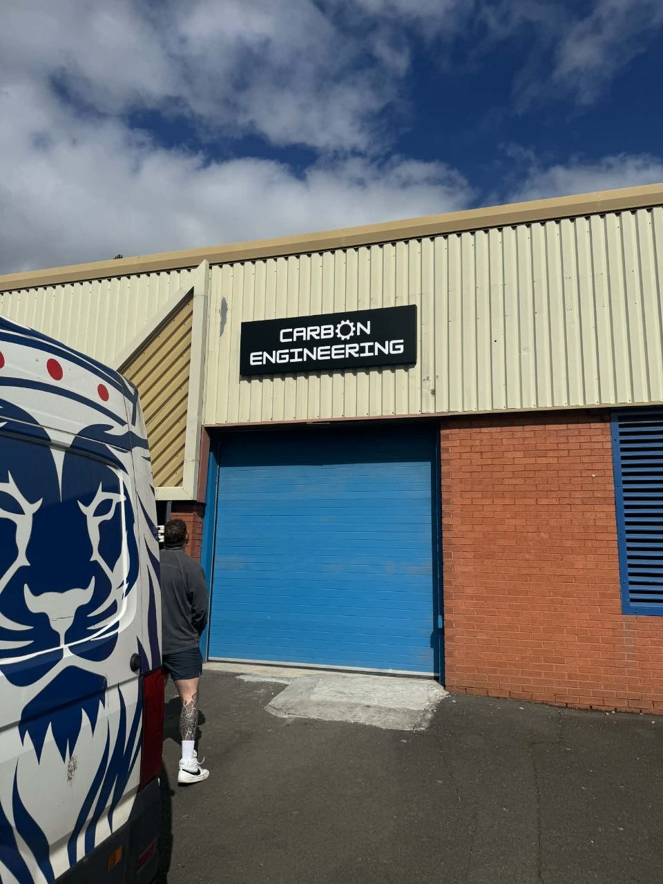 Illuminated sign for Carbon Engineering, Newcastle