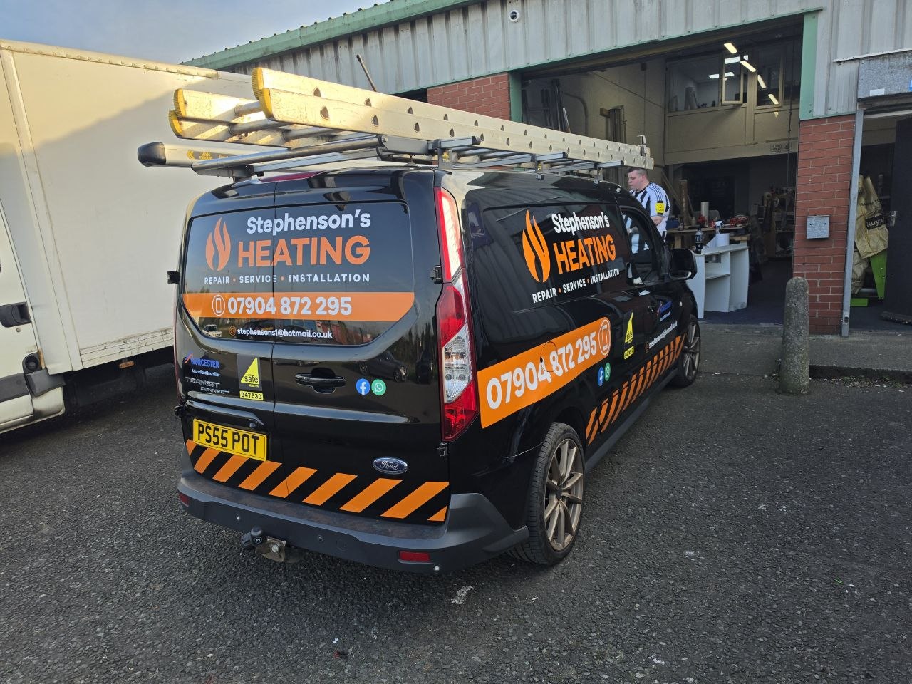 Stephenson's Heating van livery